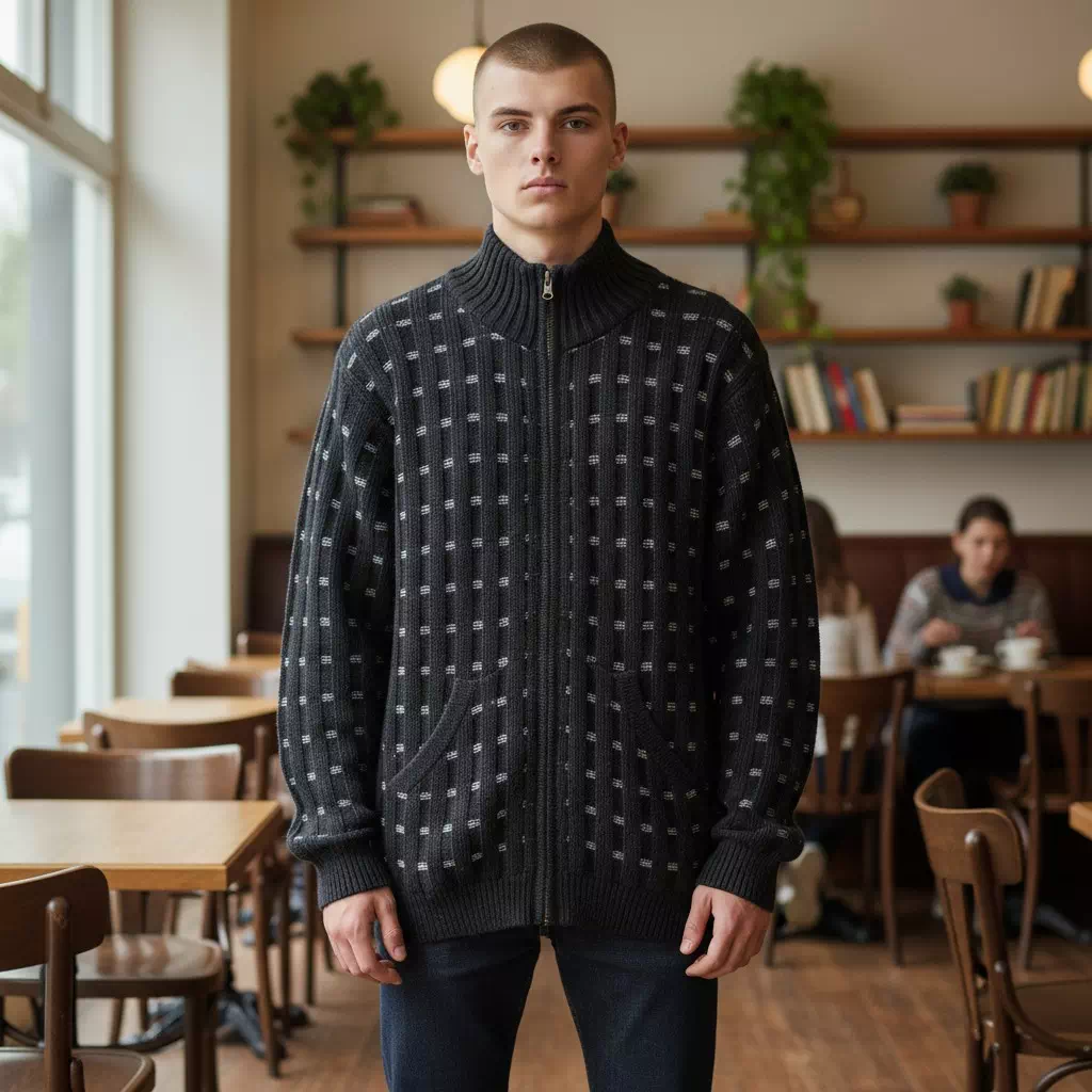 Gilet en alpaga pour homme – Image 19