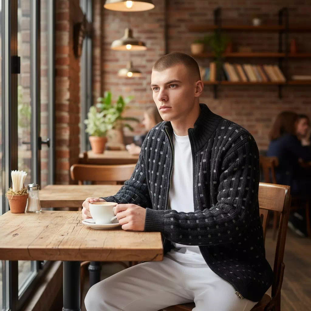 Gilet en alpaga pour homme – Image 21