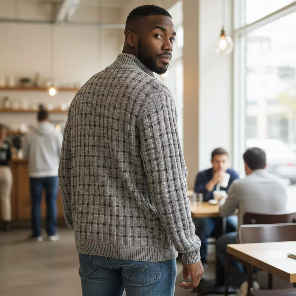 Gilet en alpaga pour homme – Image 11