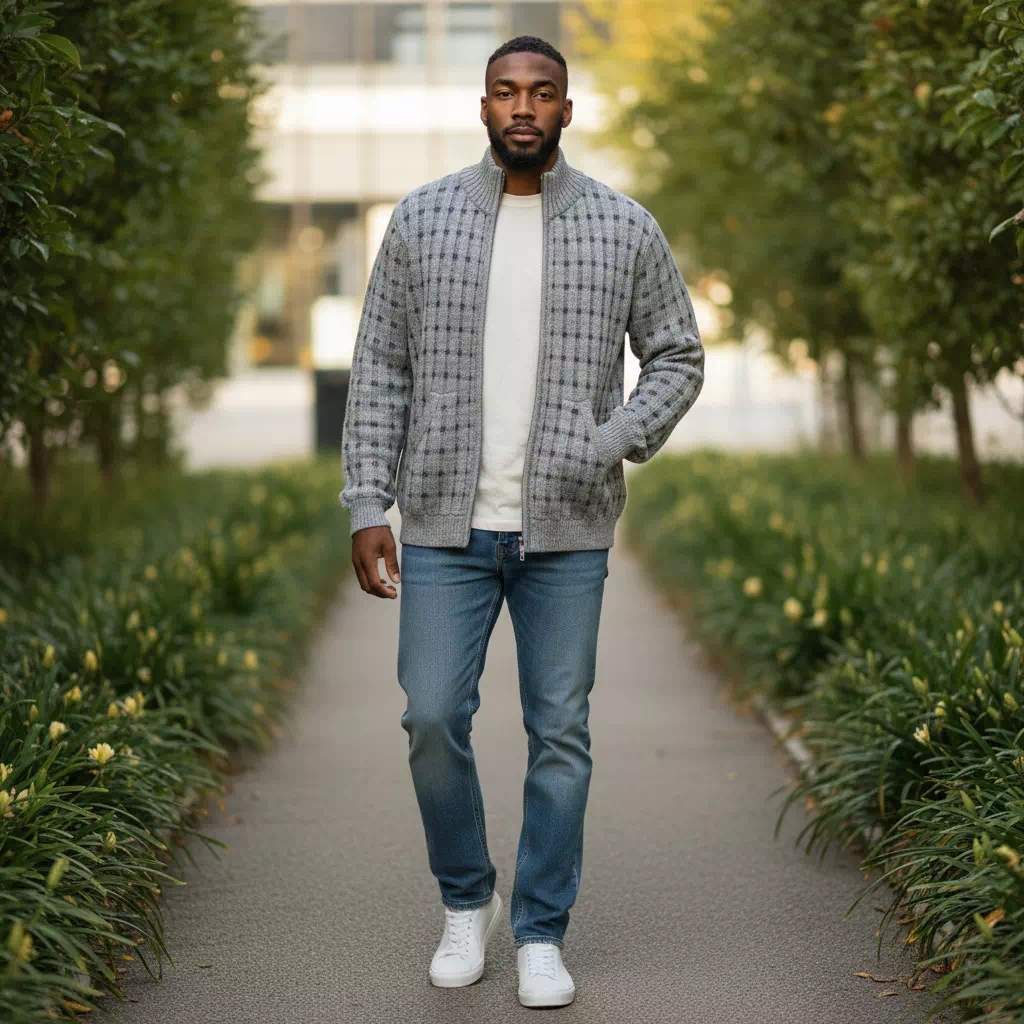 Gilet en alpaga pour homme – Image 9