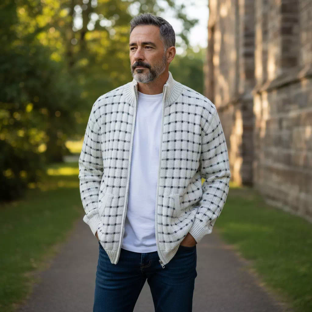 Gilet en alpaga pour homme