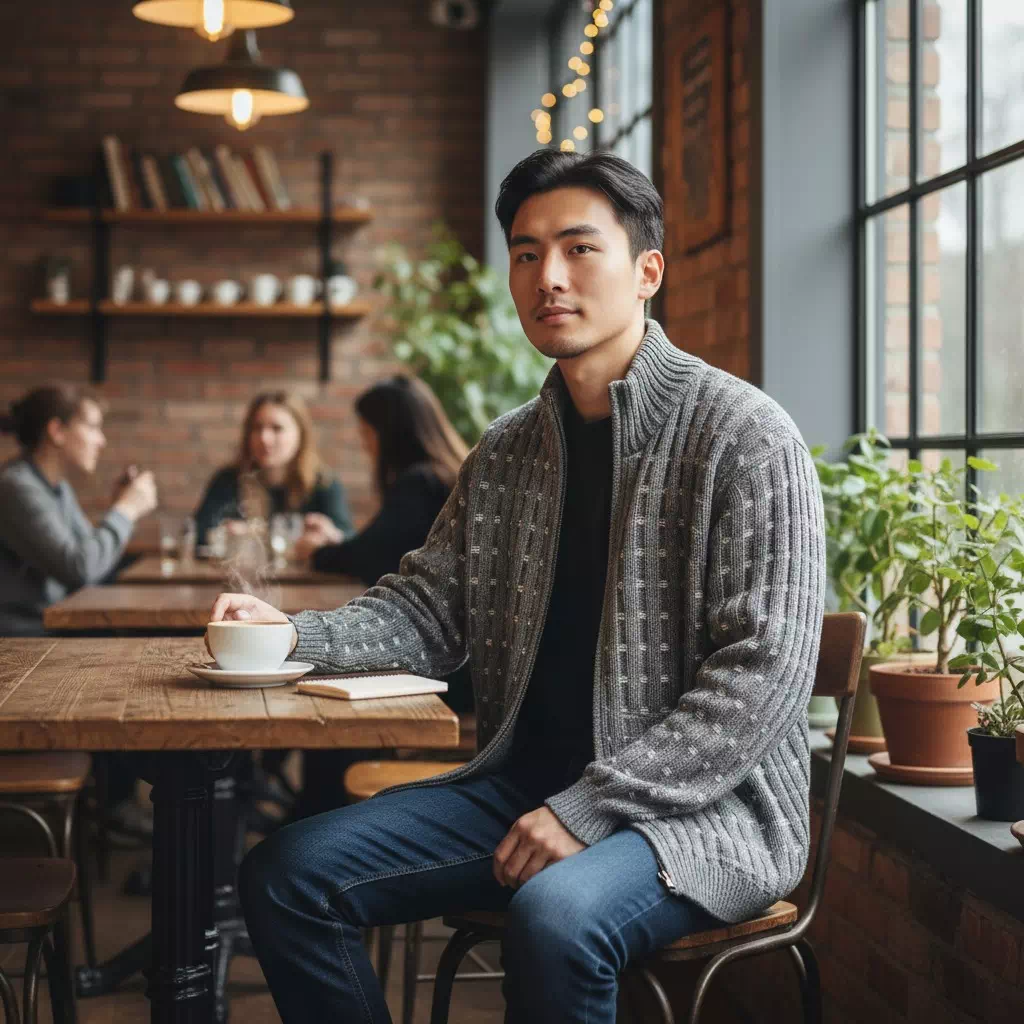 Gilet en alpaga pour homme – Image 14