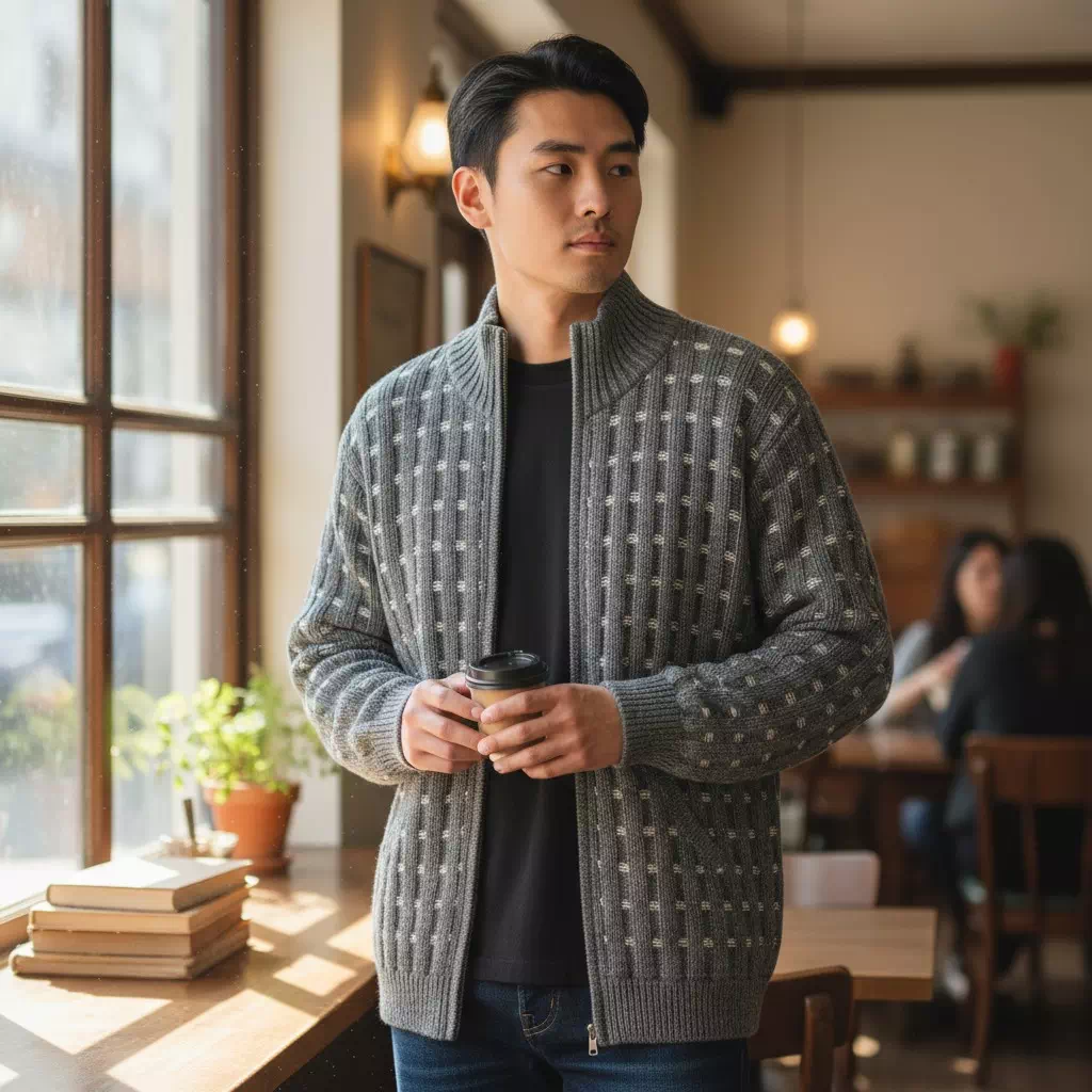 Gilet en alpaga pour homme – Image 13