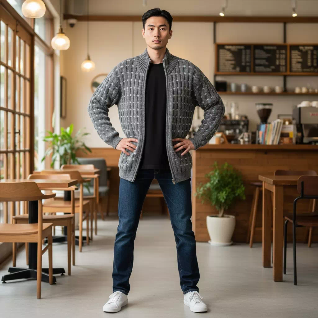 Gilet en alpaga pour homme – Image 12