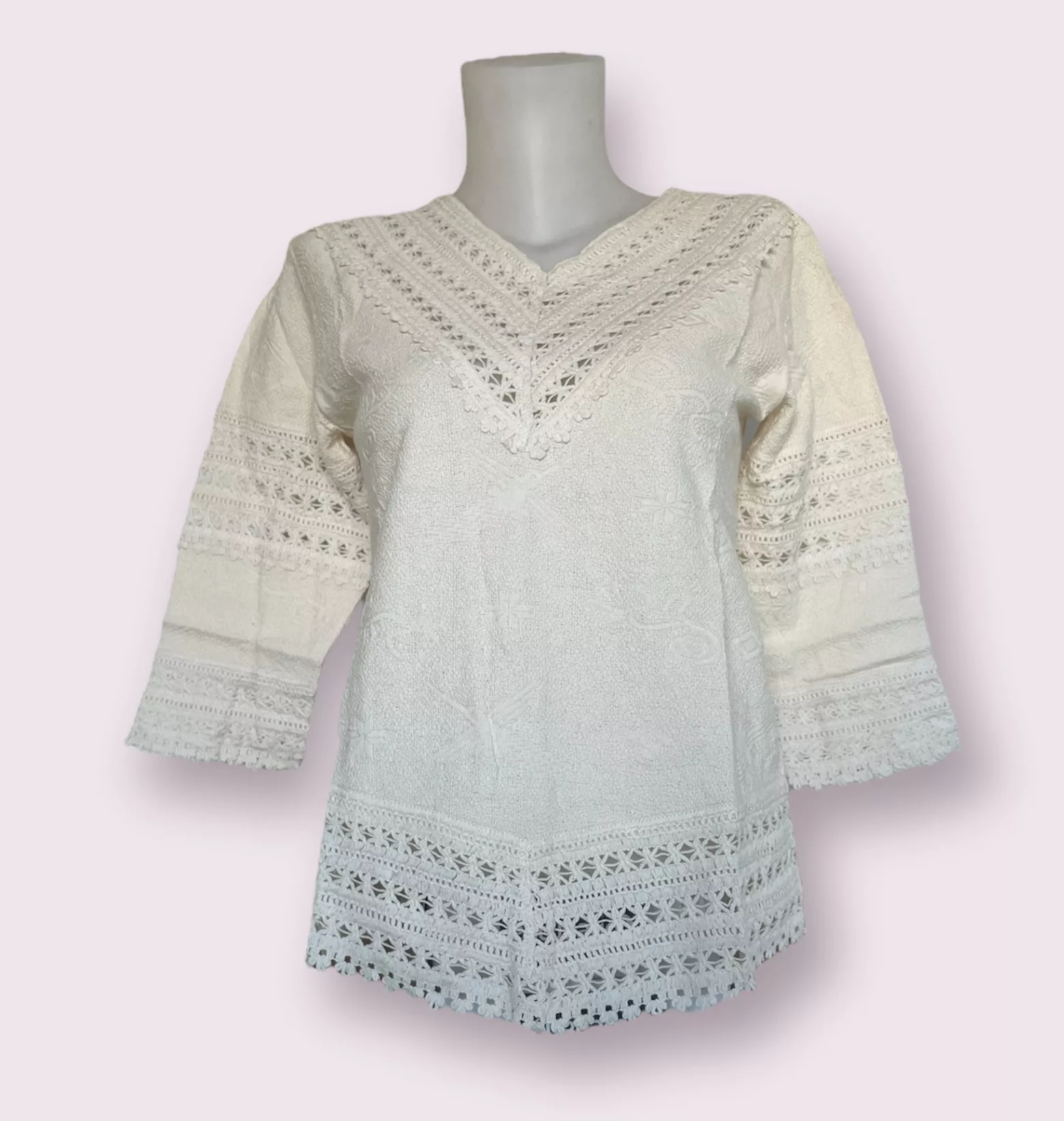 Haut en coton naturel - "Alpamayo"