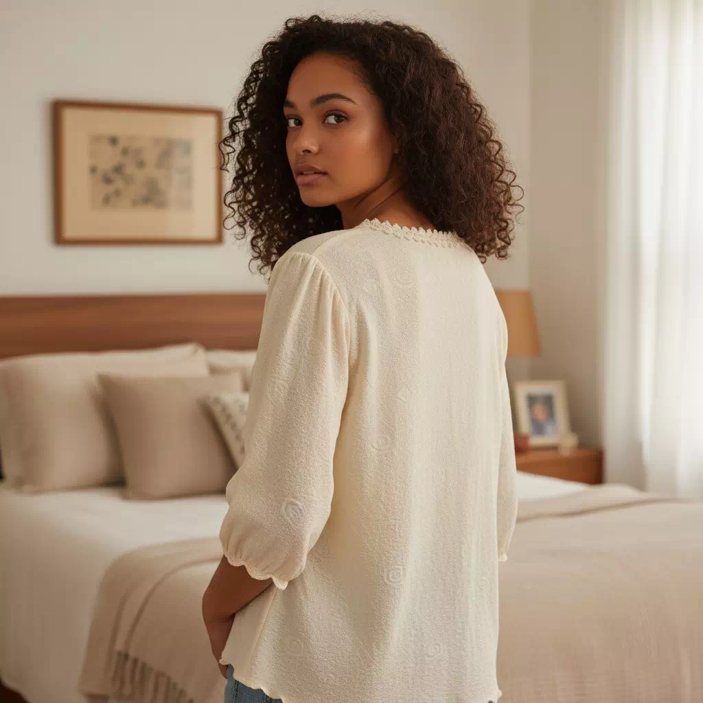 Haut en coton naturel - "Ausangate" – Image 3