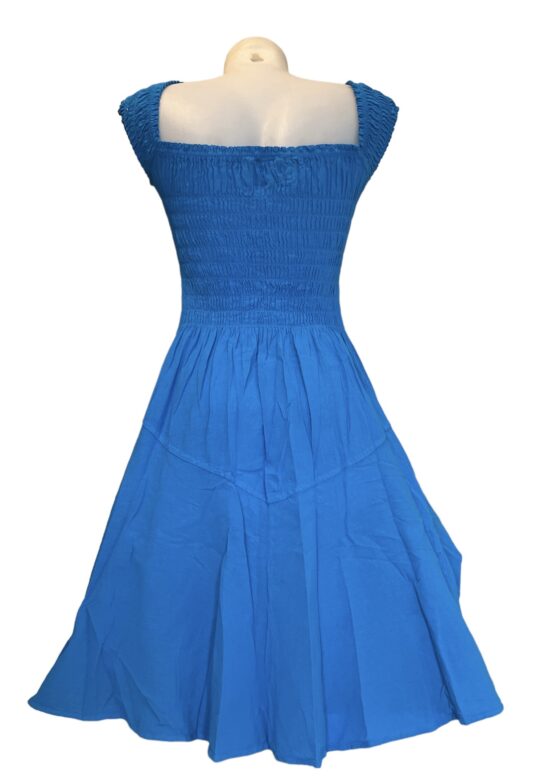 Robe courte en coton naturel - "Tusuy" Back