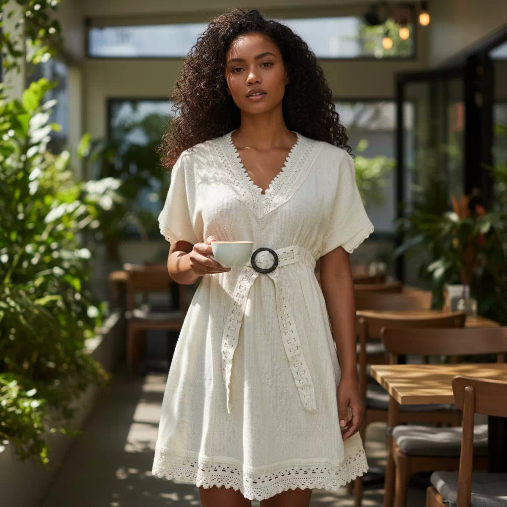 Haut en coton naturel - "Huandoy"