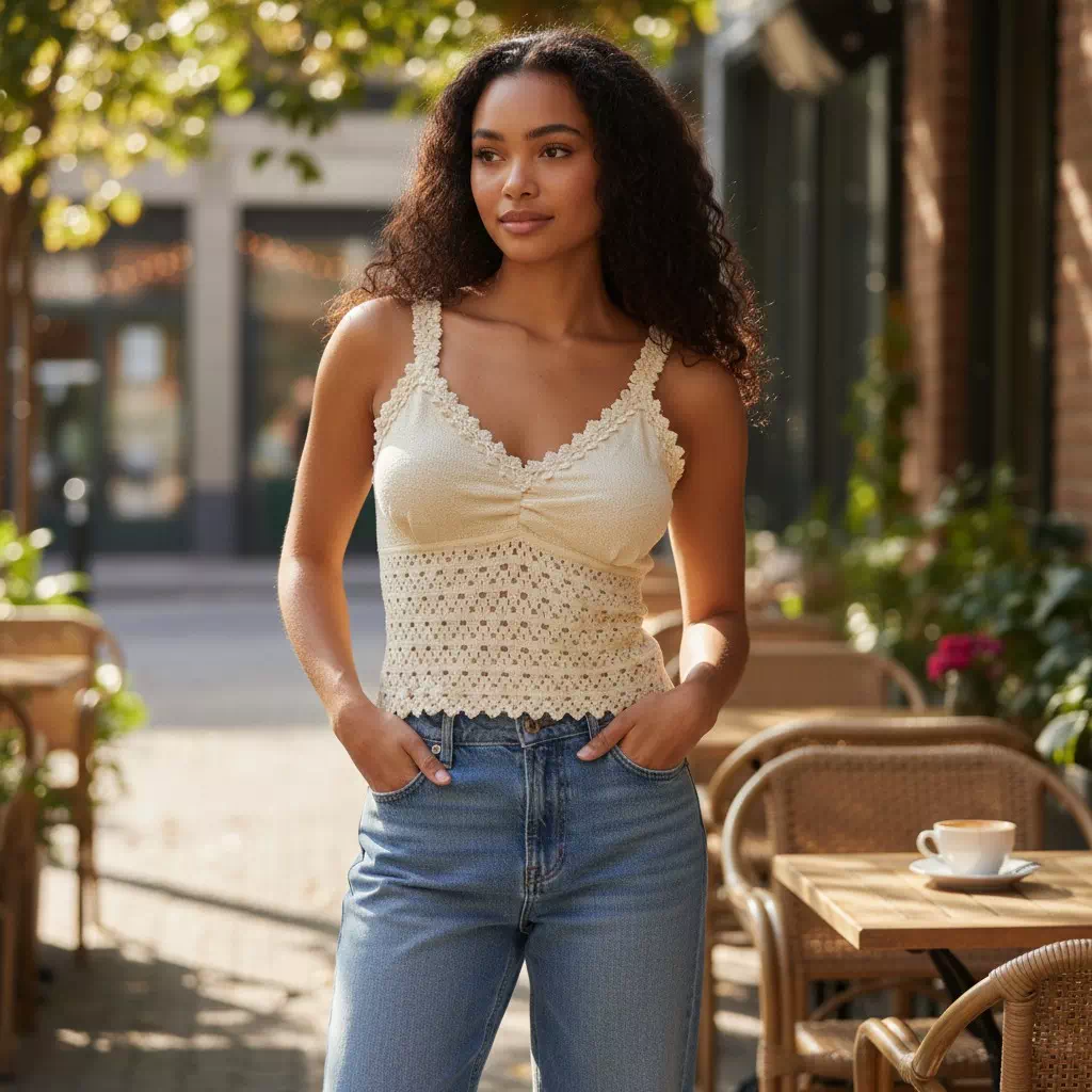 Haut en coton naturel - "Ishinca"