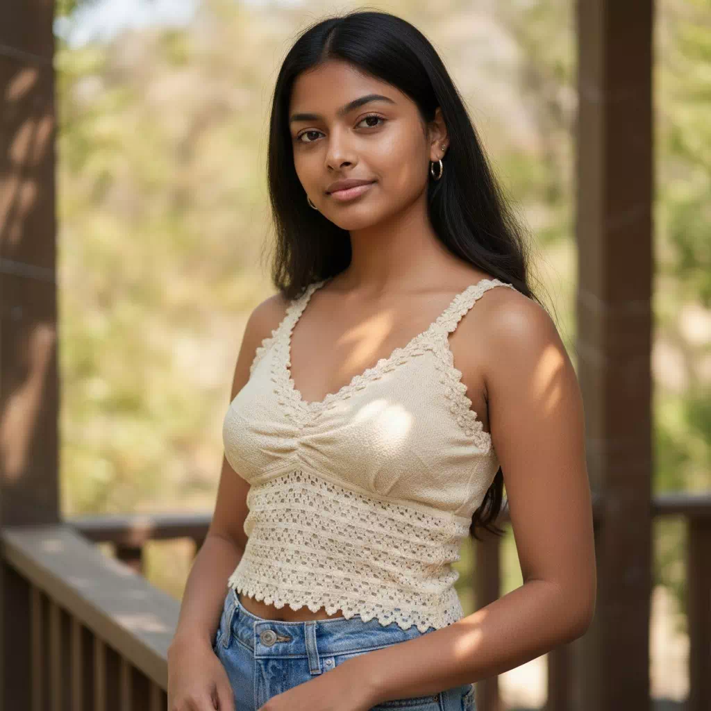 Haut en coton naturel - "Ishinca" – Image 3