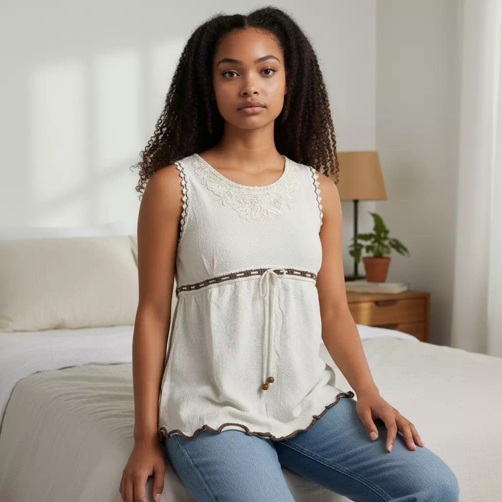 Débardeur 100% coton naturel - Lotus – Image 3