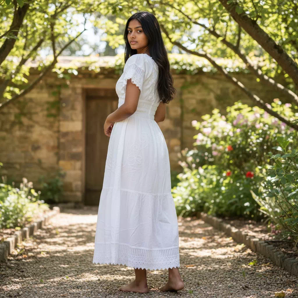 Robe longue en coton naturel - "Pacha" – Image 4