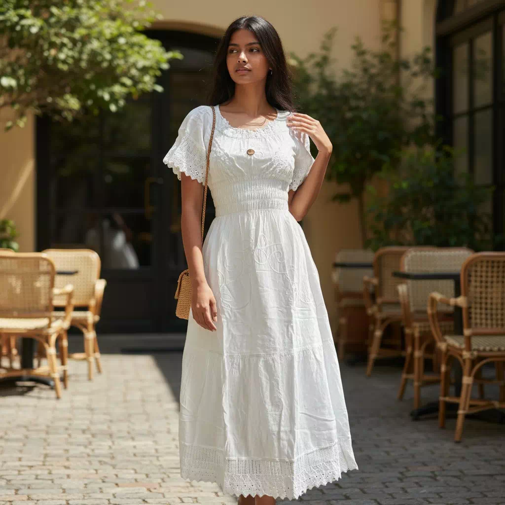 Robe longue en coton naturel - "Pacha" – Image 2