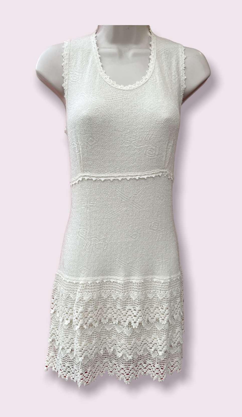 Robe courte en coton naturel - "K'acha"