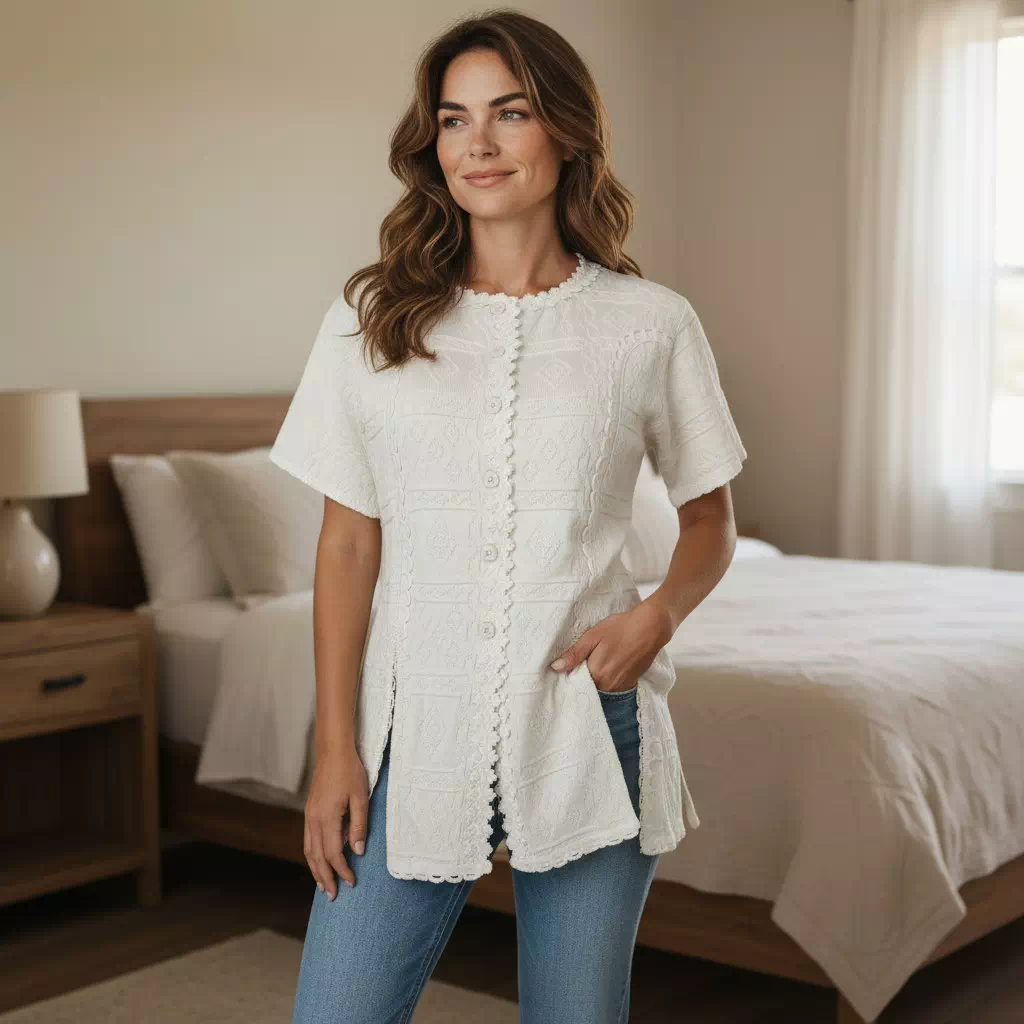 Haut en coton naturel - "Salcantay"