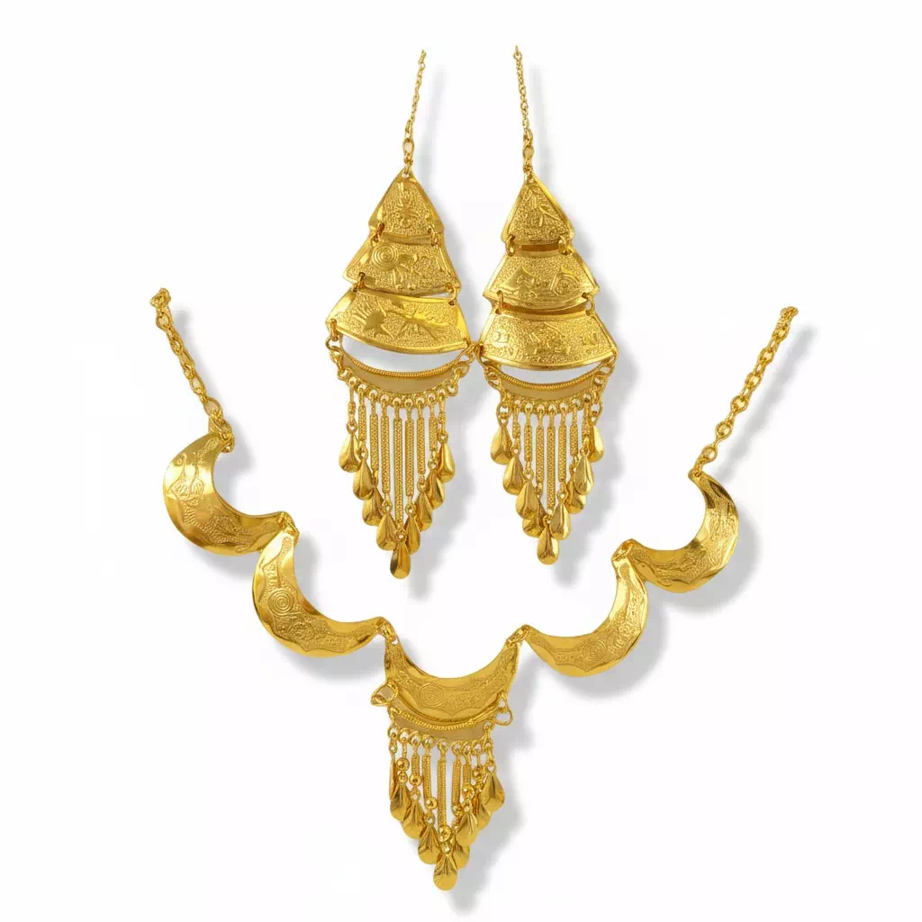 Parure bijoux inca dorée – Image 2