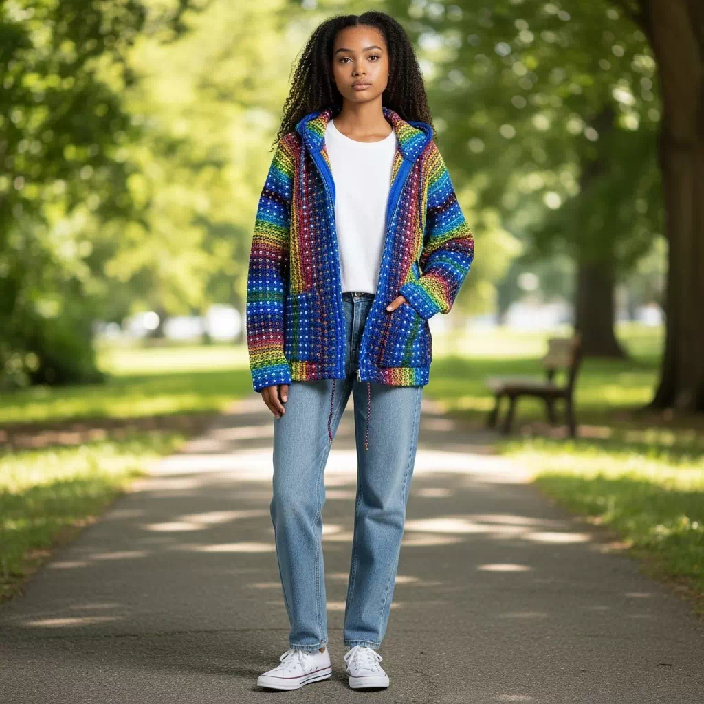 Veste Arco Iris - Azul – Image 3