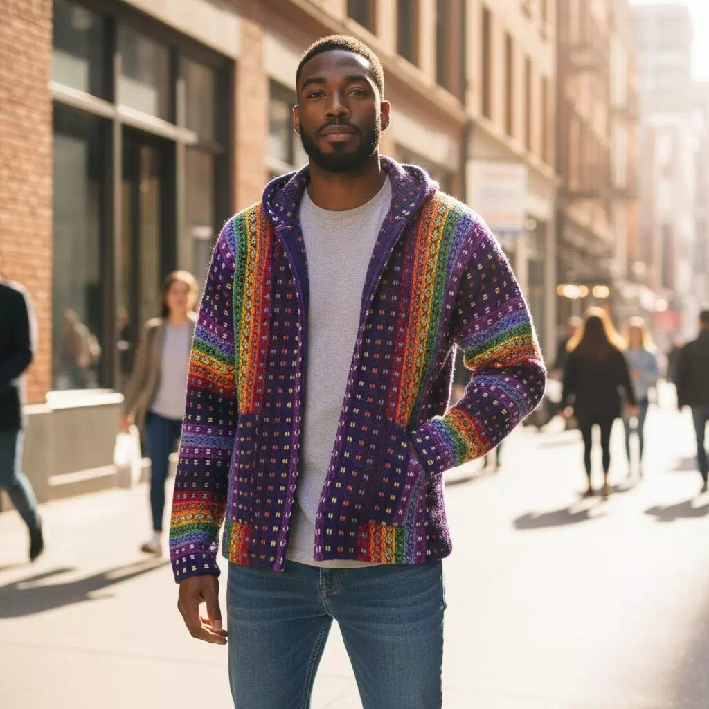 Veste Arco Iris - Violeta