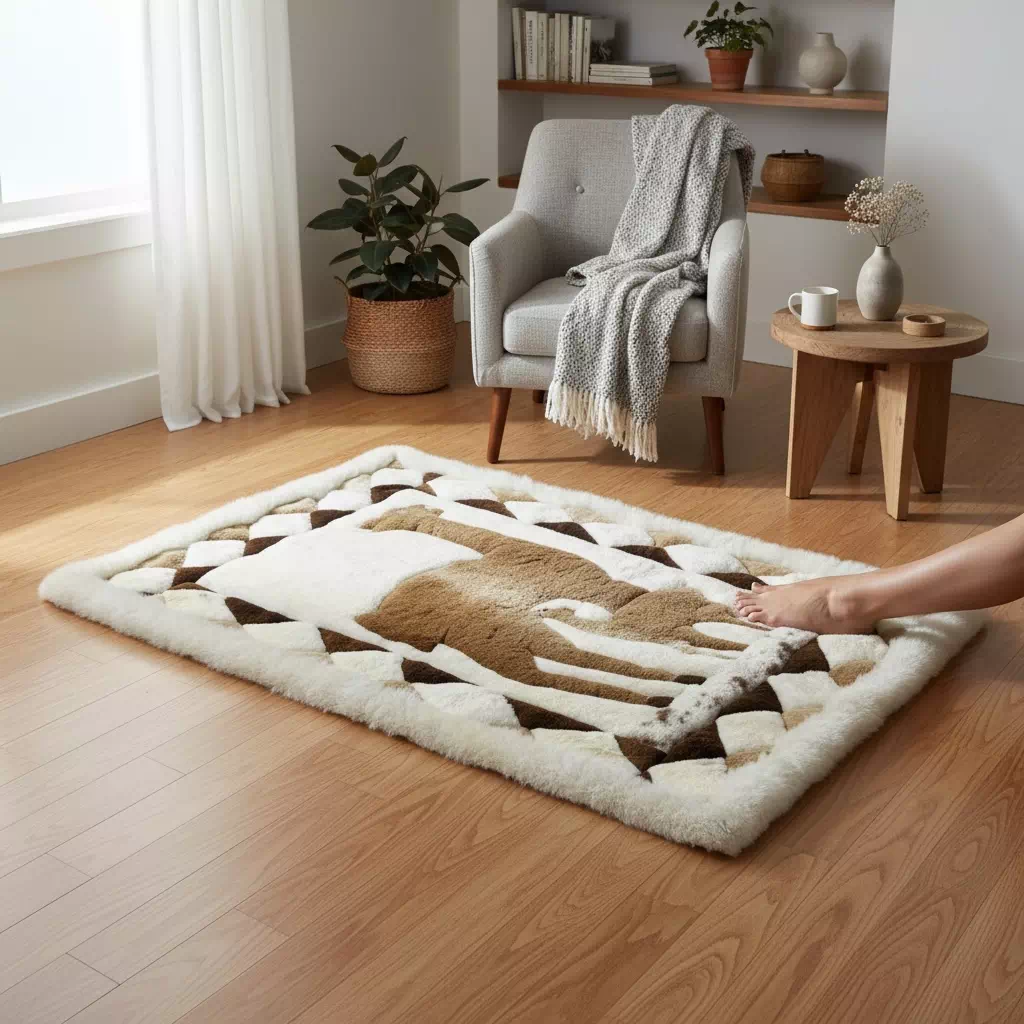 Tapis en alpaga du Pérou - Fait main