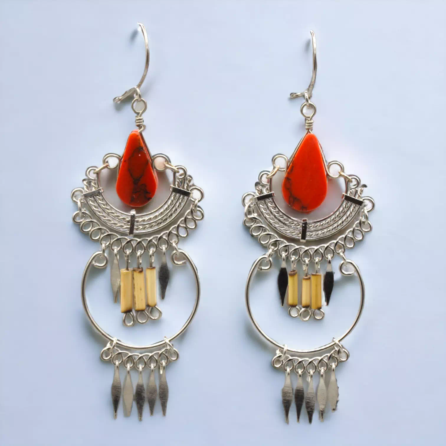 Boucles d'Oreilles Péruviennes - Chinchaysuyu