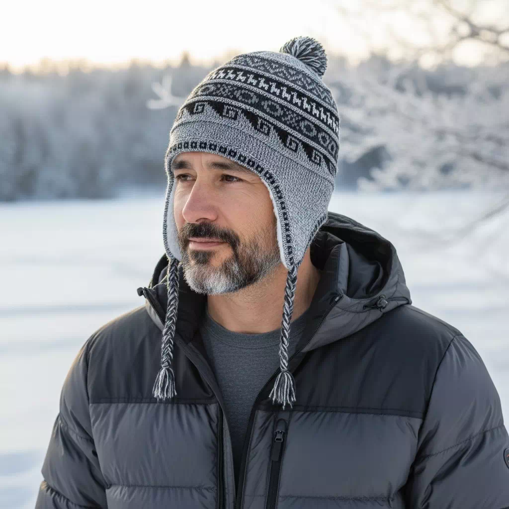 Bonnet péruvien - Polaire