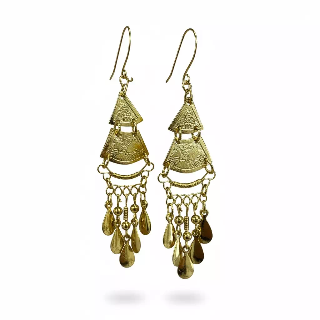 Parure bijoux inca dorée – Image 4