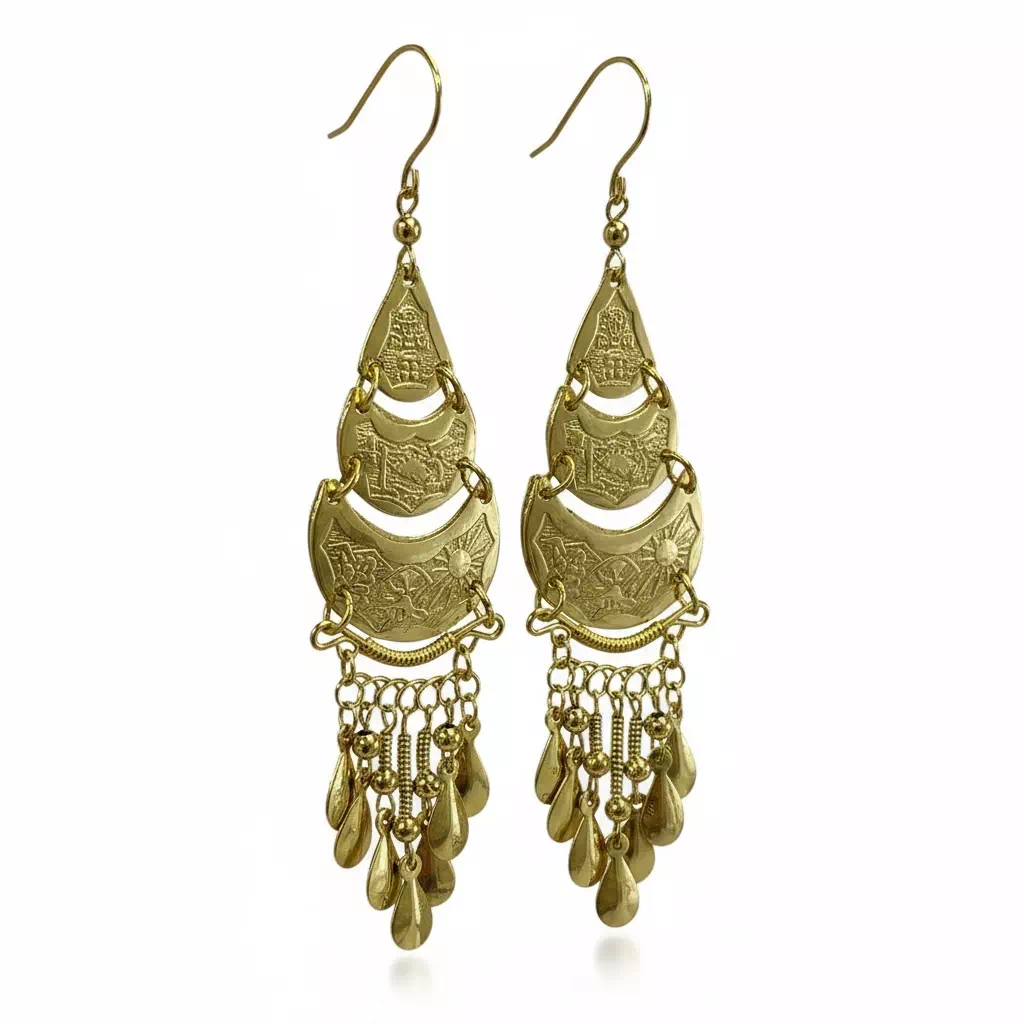 Parure bijoux inca dorée – Image 6