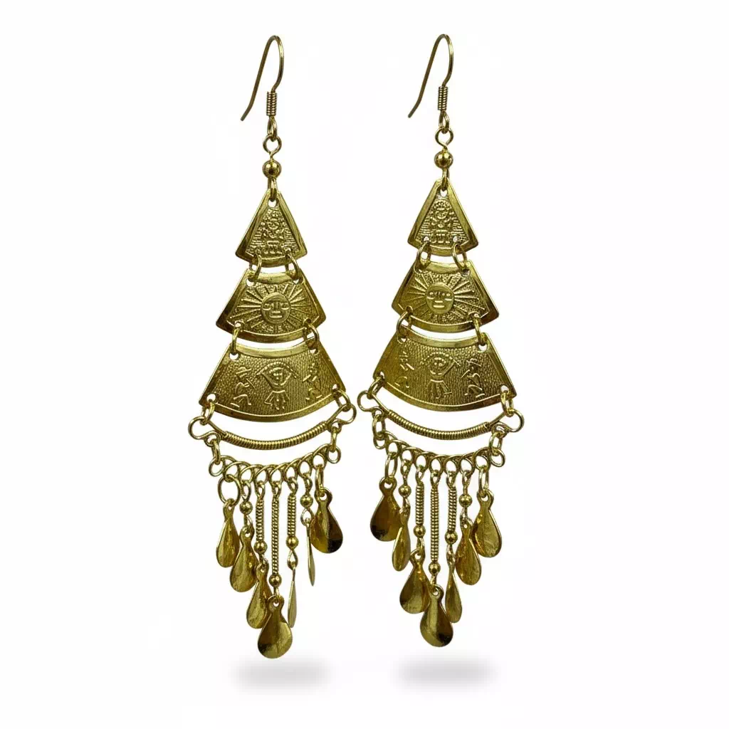 Parure bijoux inca dorée – Image 5