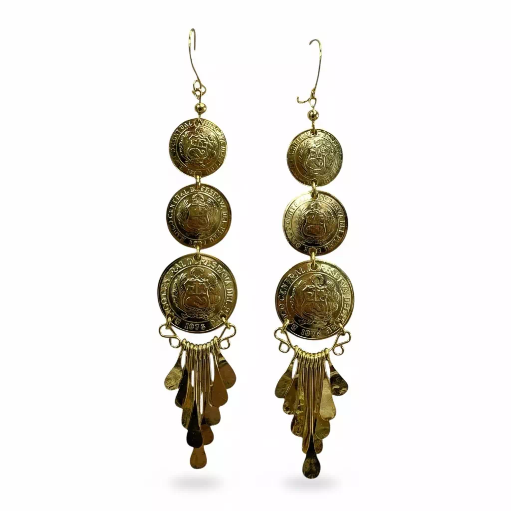 Parure bijoux inca dorée – Image 8