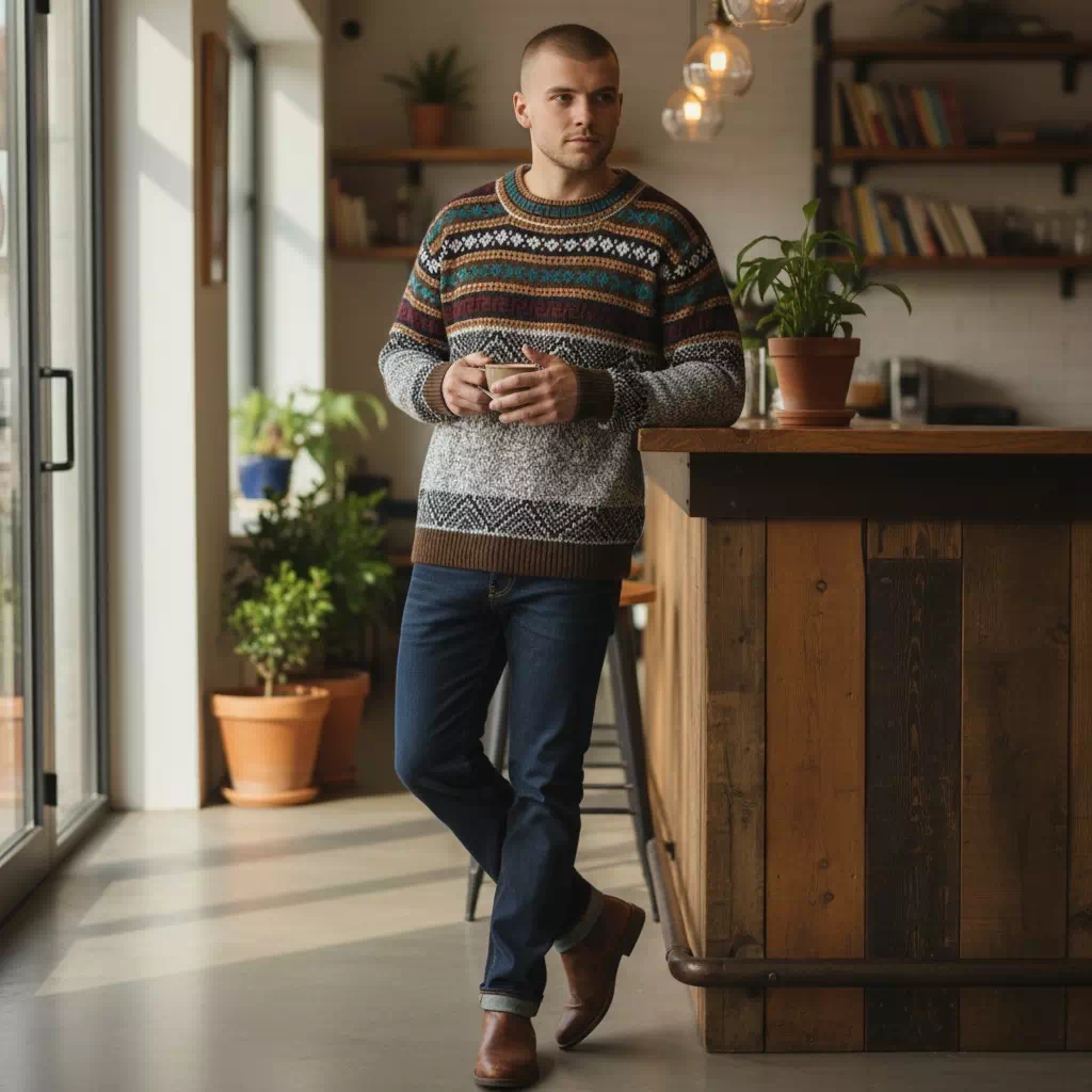 Pull en alpaga "Cusco" - Gris métallique
