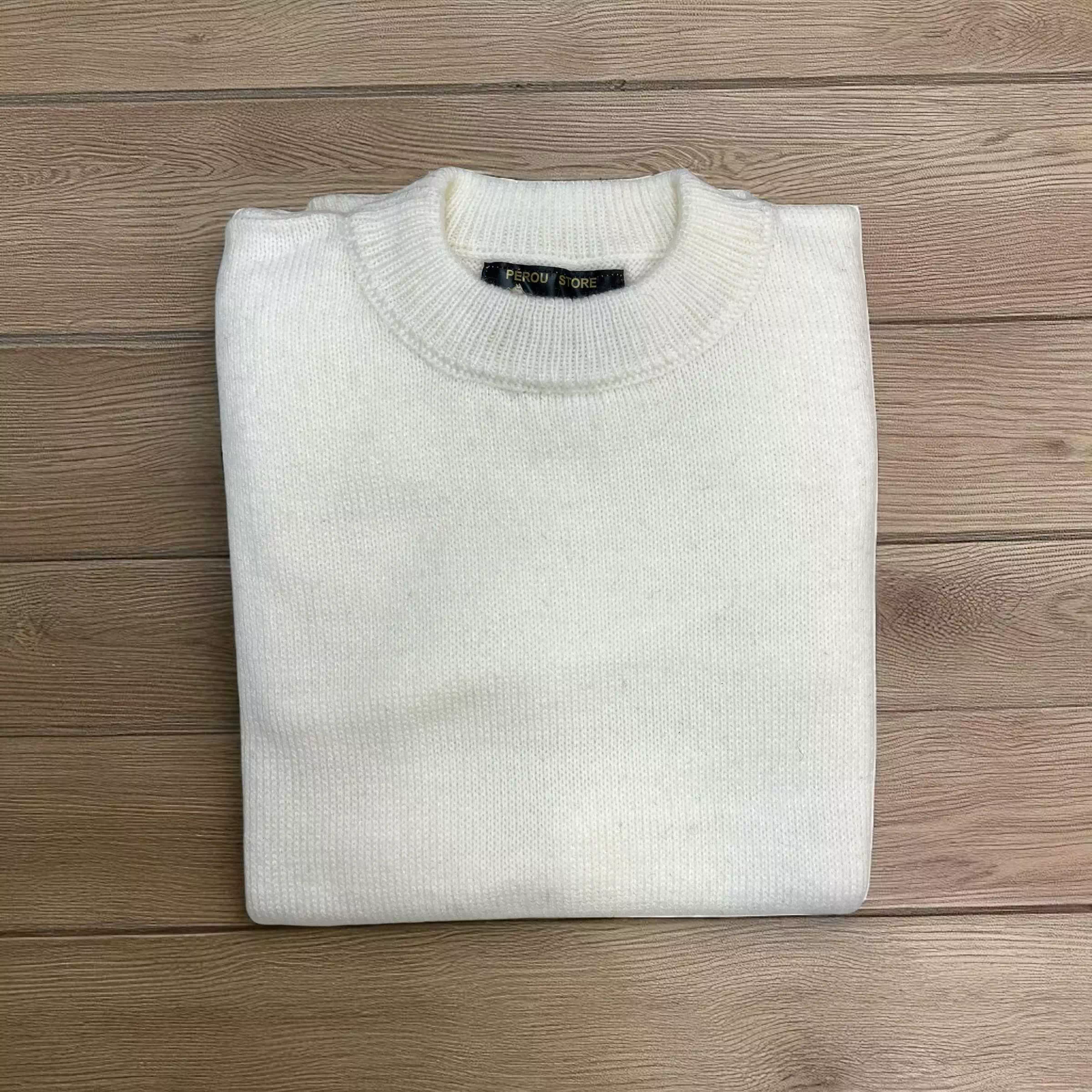 Pull alpaga col rond – Image 8