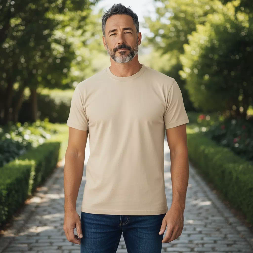 T-Shirt en coton naturel - Pima – Image 2