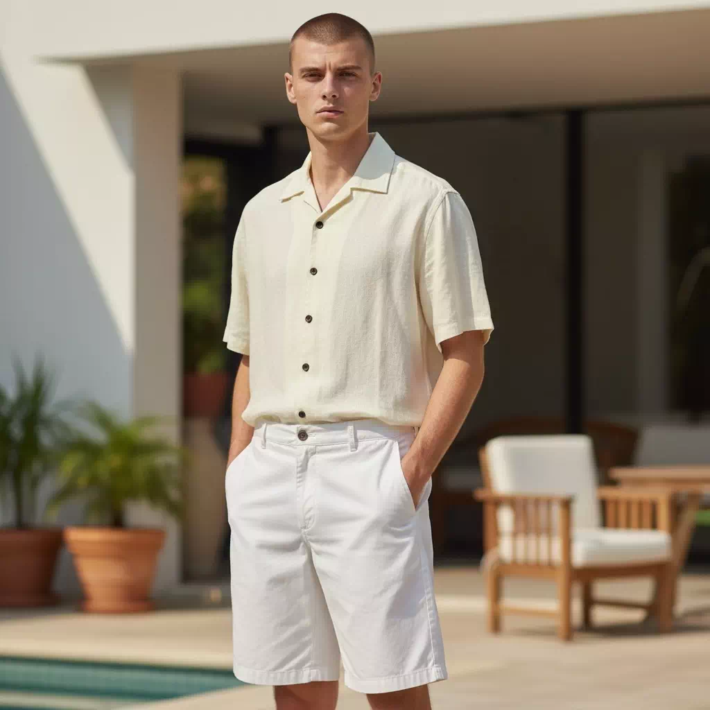 Short Homme en Coton Naturel – Léger, Confortable & Écoresponsable