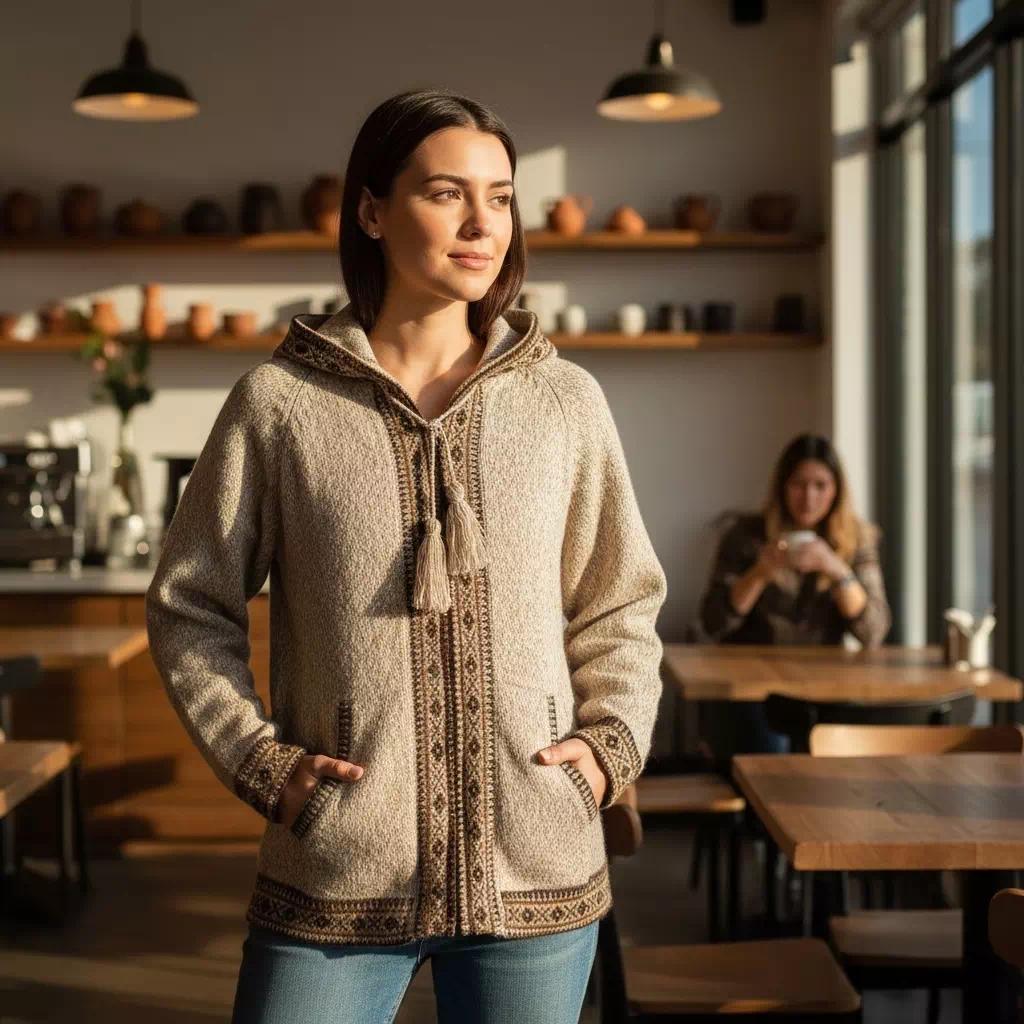 50% Avec Capuche Chiné clair