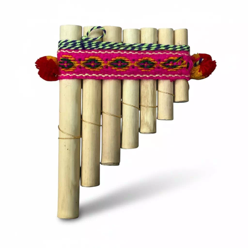 Flûte de pan artisanale péruvienne — pièce unique faite main – Image 3